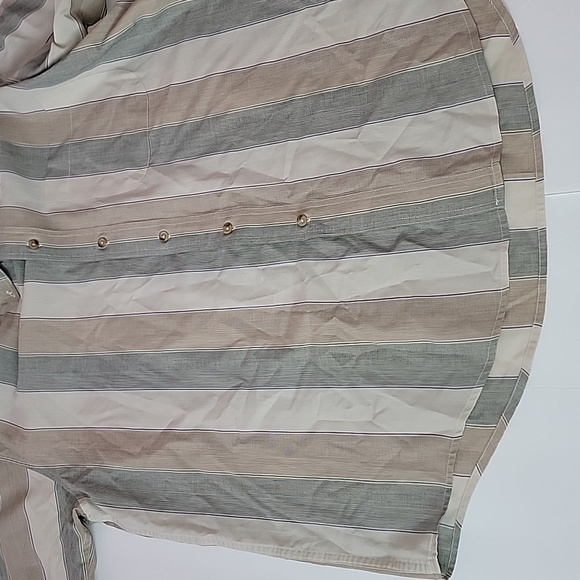 CHATHAM CLOTH ENRO  STRIPED SHORT SLEEVE SHIRT/ L. - Picture 5 of 9